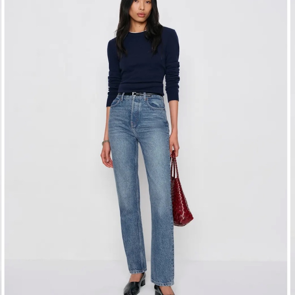 Reformation Cynthia High Rise Straight Jeans
